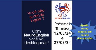 NeuroEnglish – Live – via Zoom – agosto/24 NeuroEnglish – Live – via Zoom – agosto/24