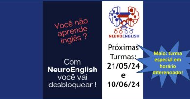 NeuroEnglish – Live – via Zoom – maio e junho/24